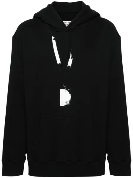 MM6 Maison Margiela худи с принтом, черный