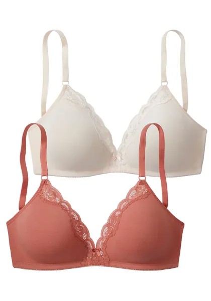 Бюстгальтер без косточек PETITE FLEUR Bralette BH, цвет puder+terra