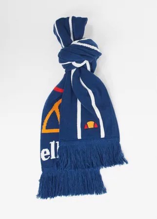 Темно-синий шарф с логотипом ellesse