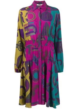 Roberto Cavalli платье-рубашка с принтом Mania