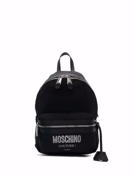 Moschino рюкзак на молнии с нашивкой-логотипом