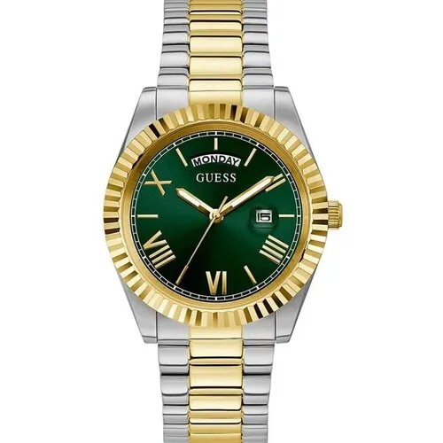 Наручные часы GUESS Dress Steel GW0265G8, зеленый, золотой
