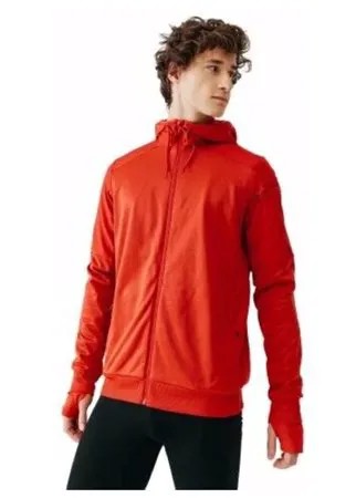 Куртка для бега RUN WARM+ с карманом для смартфона мужская, размер: L, цвет: Угольный Серый KALENJI Х Decathlon