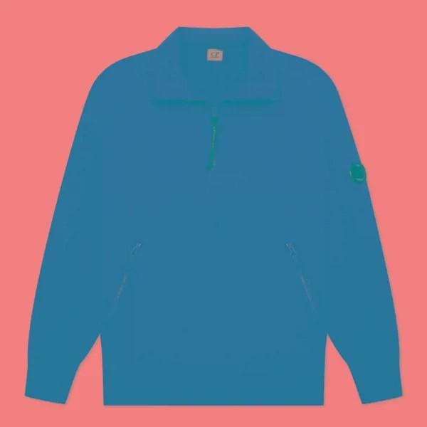 Мужская толстовка C.P. Company Stand Collar Diagonal Raised Fleece бордовый, Размер XXL