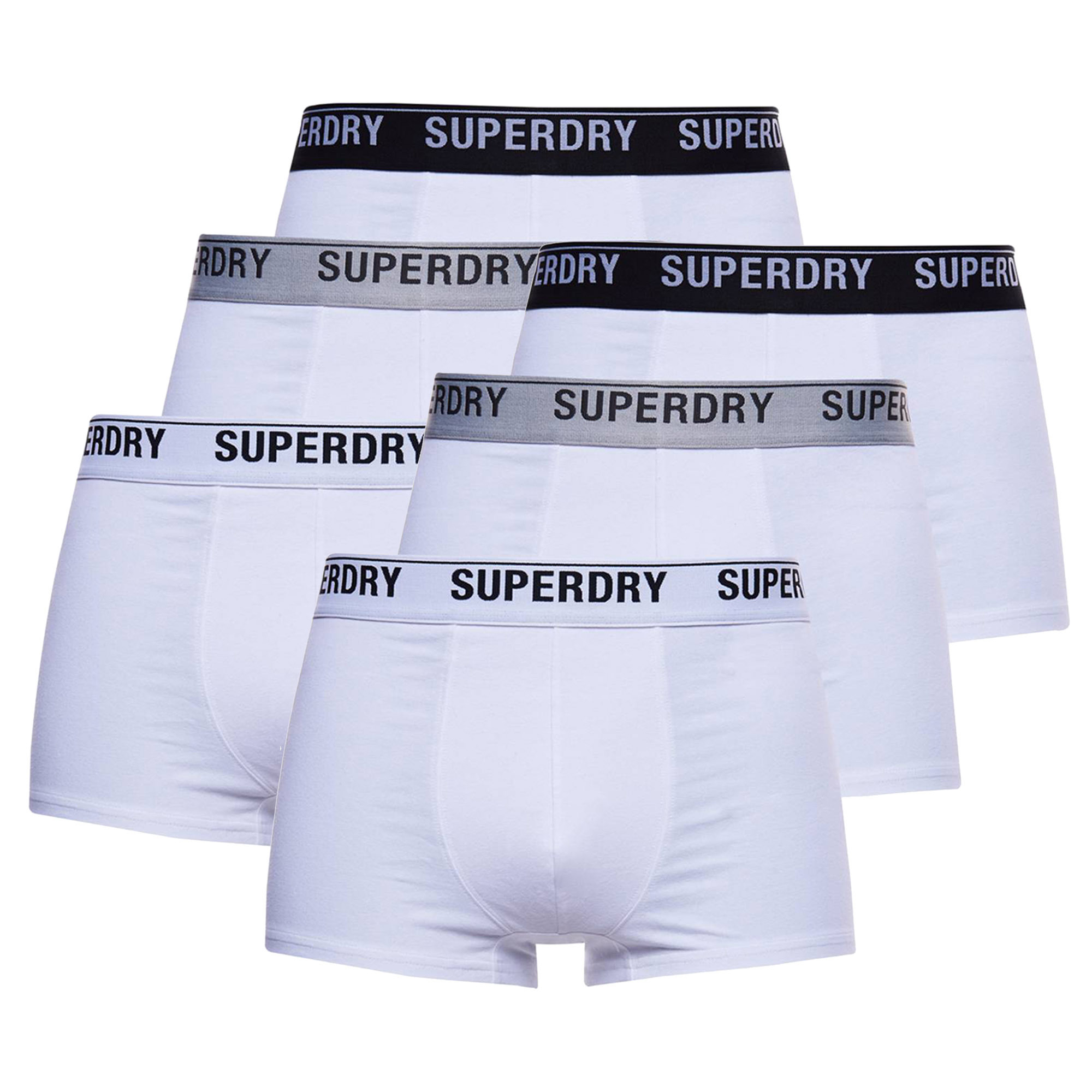 Боксеры Superdry Boxershort 6 шт, цвет Weiß Mix
