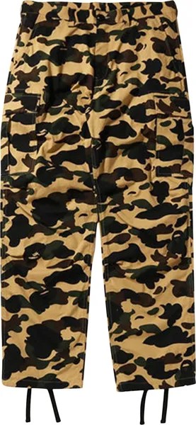 Брюки BAPE 1st Camo Cargo Pants 'Yellow', желтый