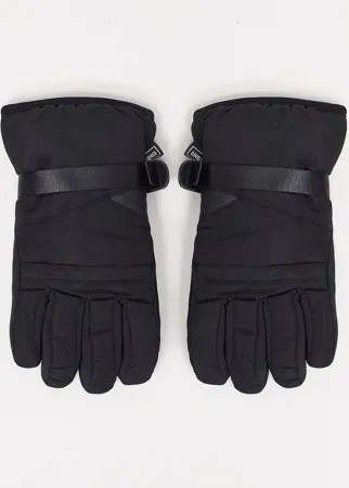 Черные горнолыжные перчатки Consigned-Черный цвет