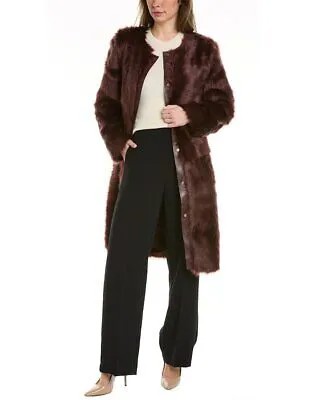 St. John Fuzzy Coat Женское Красное S