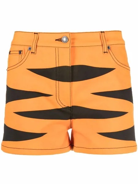 Moschino шорты с тигровым принтом