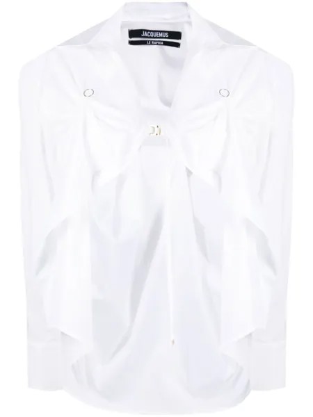 Jacquemus рубашка La Chemise Amaro, белый