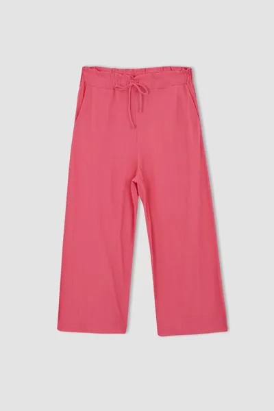 Спортивные брюки-капри с карманами Df Plus DeFacto, розовый
