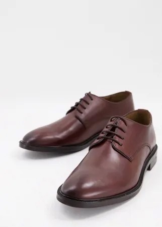 Светло-коричневые кожаные туфли дерби Walk London Oliver-Коричневый цвет