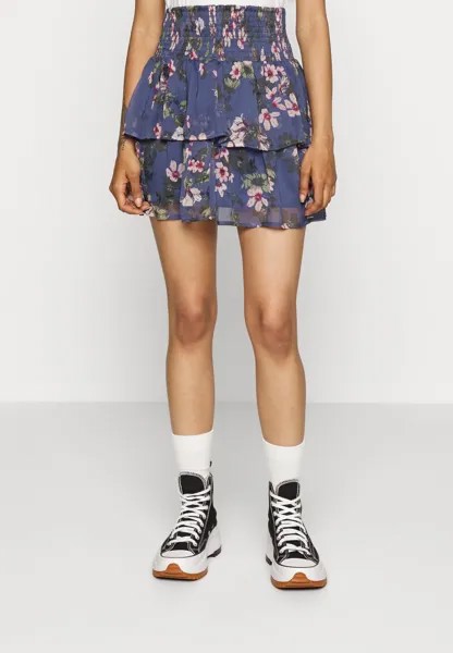 Юбка А-силуэта VMWONDA SMOCK SHORT SKIRT Vero Moda Petite, темно-синий