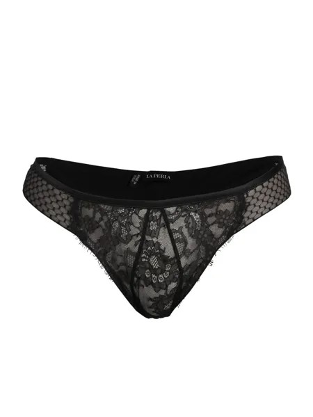 Кружевные трусы бикини Leavers Honeycomb Shadows La Perla