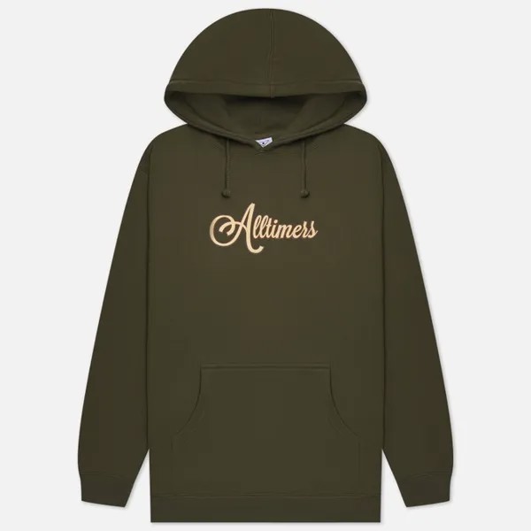 Мужская толстовка Alltimers Signature Needed Hoodie оливковый, Размер M