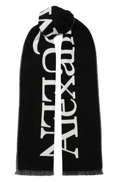 Хлопковый шарф Alexander McQueen