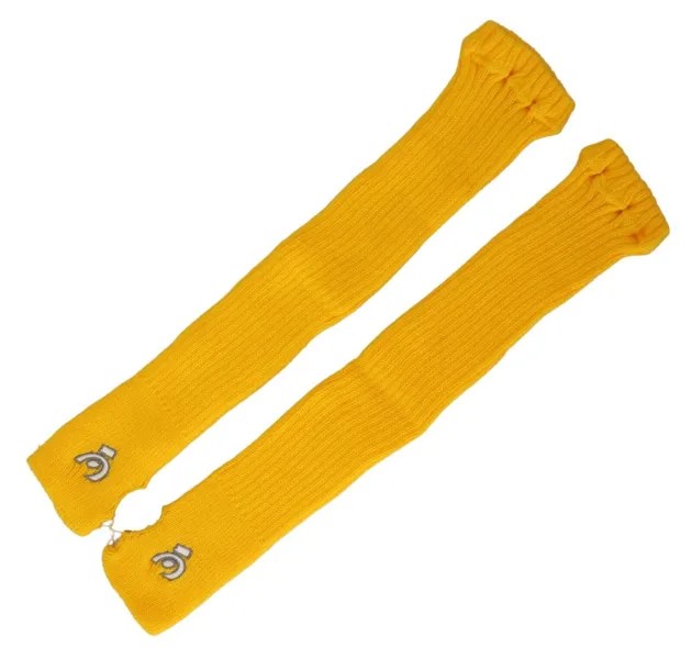 Перчатки DIMENSIONE DANZA, длинные грелки для рук с желтым логотипом, 60 долларов США