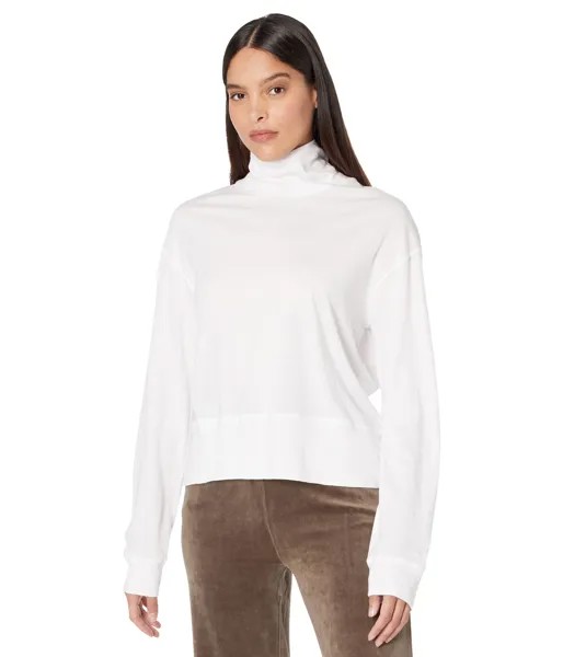 Толстовка MONROW, Jersey Mock Neck Slouchy Sweatshirt