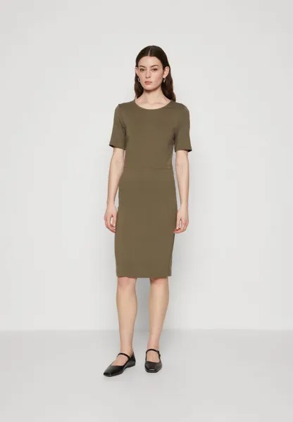 Легкое платье SLFSHELLY DRESS Selected Femme, мраморный оливково-зеленый