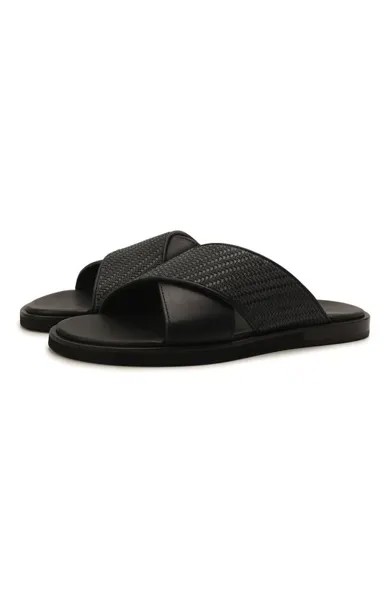 Комбинированные шлепанцы Zegna