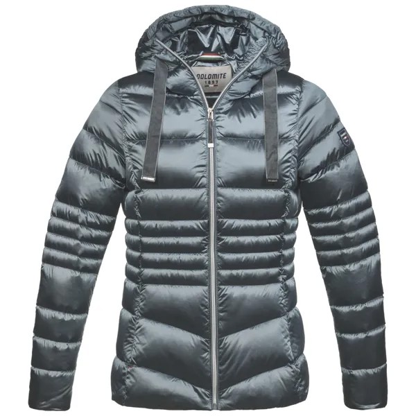 Пуховик женский Dolomite Jacket Hood W's Corvara Satin серый S