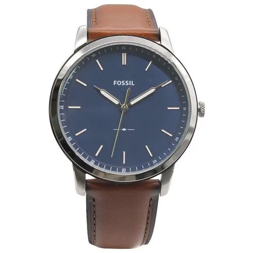 Наручные часы FOSSIL Minimalist, серебряный, синий