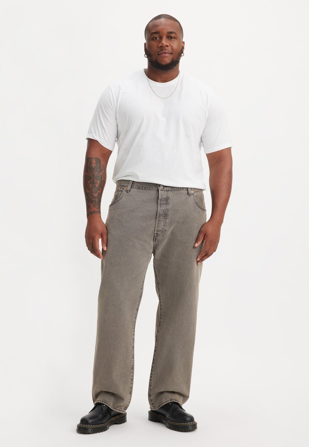 Джинсы-сигареты 501 Levi'S Original Levi's, цвет grey denim