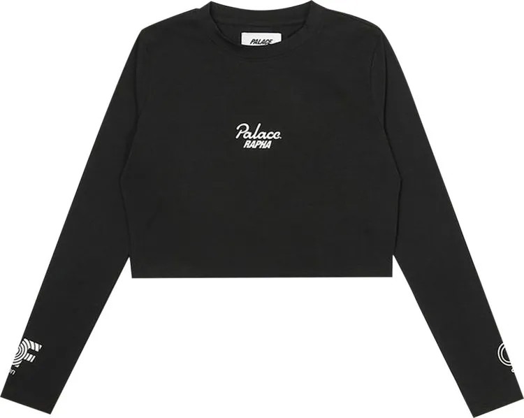 Футболка Palace x Rapha EF Education First Cropped T-Shirt 'Black', черный