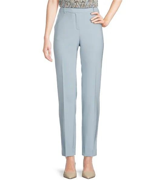 Anne Klein Прямые брюки Anne длиной до щиколотки с эластичным боковым карманом, синий