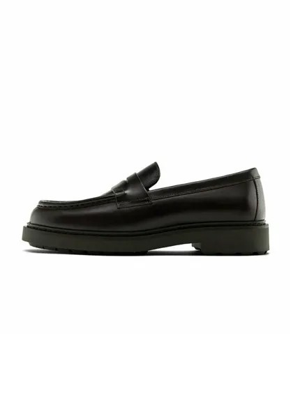 Слипоны Toe Massimo Dutti, цвет dark brown