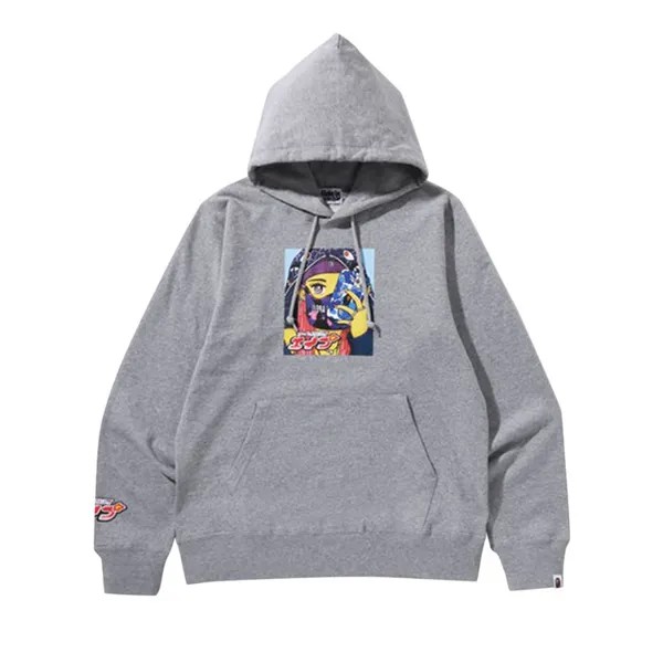 Худи BAPE Girl Pullover 'Grey', серый