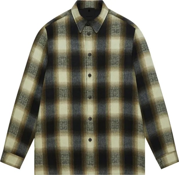 Лонгслив Givenchy Classic Fit All Over Print Long-Sleeve Overshirt 'Khaki/Black', загар