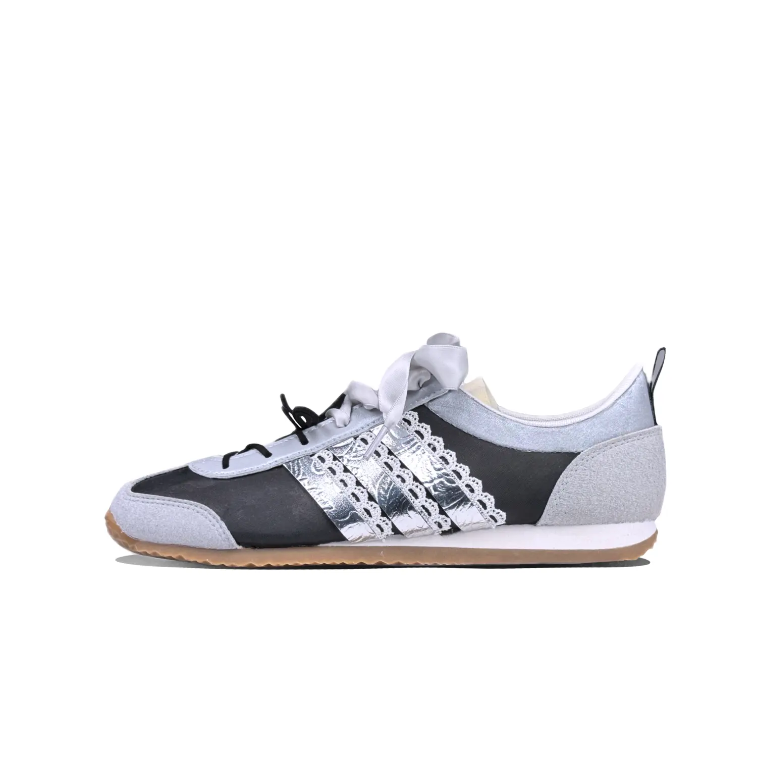 Кроссовки adidas neo VS JOG 2.0 Lifestyle Shoes Unisex Low-top Black/silver, серебряный