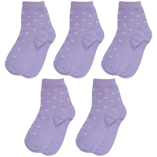 Носки RuSocks 5 пар, размер 12-14, фиолетовый