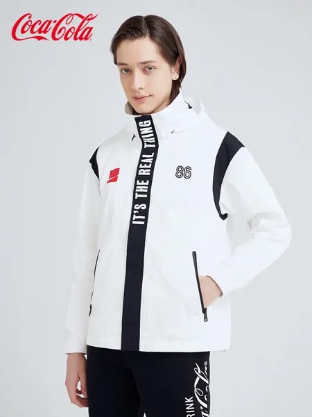 Официальная куртка Coca-Cola, мужская новая весенняя ветровка, Женская куртка с воротником-стойкой, Мужская одежда, японская мода