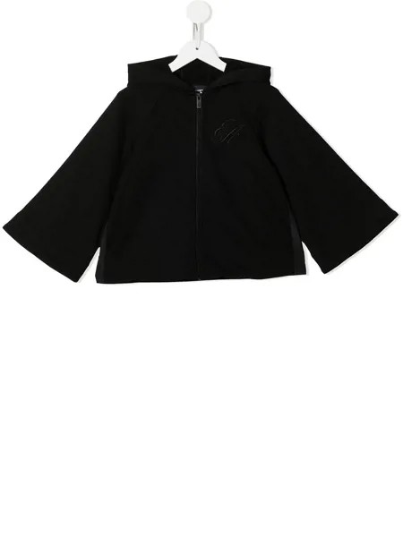 Emporio Armani Kids худи на молнии с вышитым логотипом
