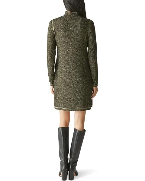 Платье Michael Stars Olivia Sparkle Mock Neck Dress, черный