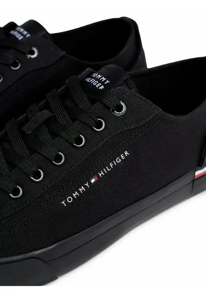 Низкие кеды Signature Tape Tommy Hilfiger, черные