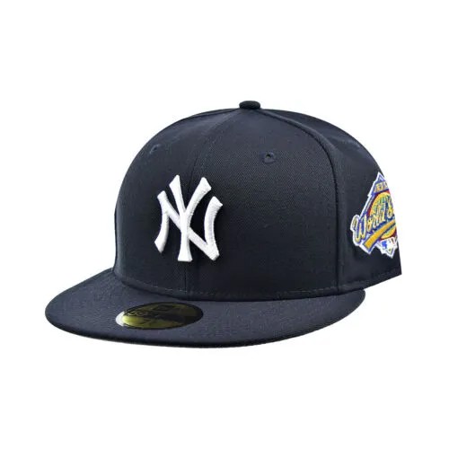 Мужская шерстяная шляпа New Era New York Yankees 1996 World Series 59Fifty, темно-синяя