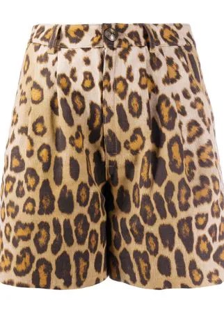 ETRO шорты с леопардовым принтом