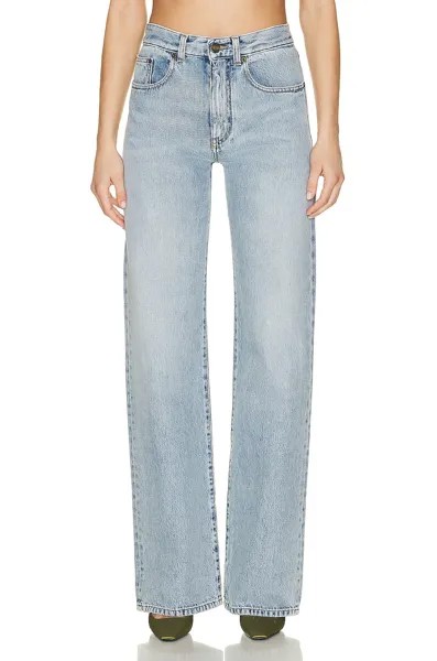 Джинсы Saint Laurent Kate Wide Leg, цвет Tucson Blue