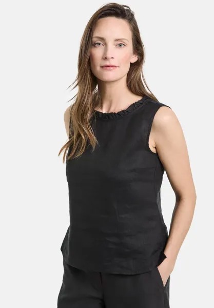 Блуза OBERTEIL MIT RÜSCHENKRAGEN Gerry Weber, черный