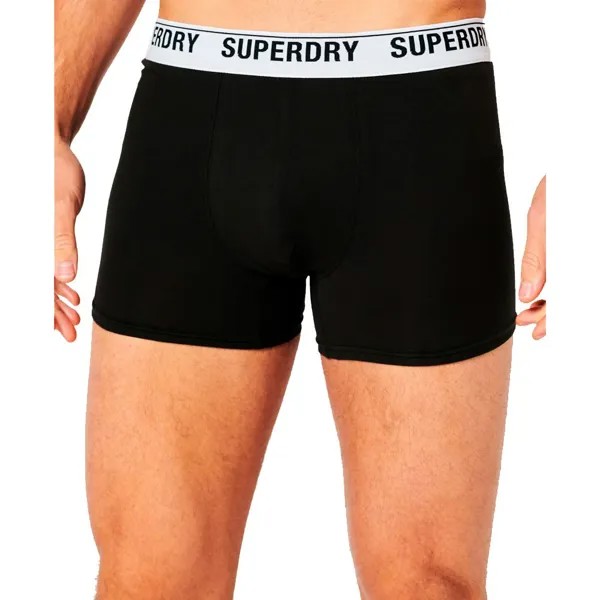 Боксеры Superdry Multi 3 шт, черный