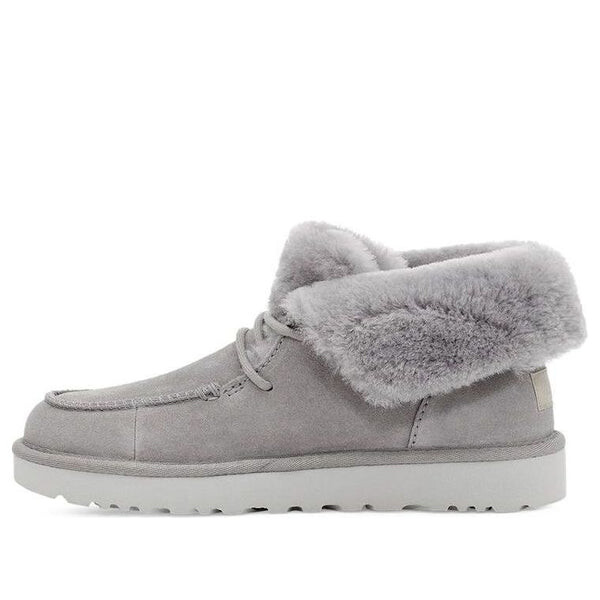 Зимние ботинки Diara Retro со шнуровкой, на флисовой подкладке, Ugg, серый