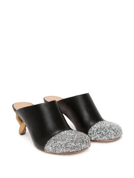 JW Anderson мюли с кристаллами, черный