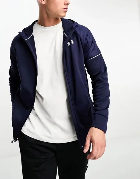 Темно-синяя толстовка с молнией и полной молнией Under Armour Fleece Storm