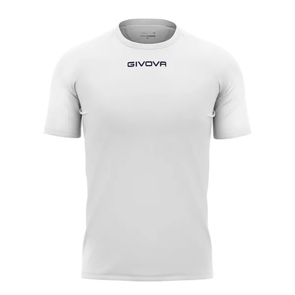 Givova Capo Белая футбольная рубашка из полиэстера