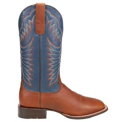 Мужские ковбойские синие, коричневые повседневные ботинки Ariat Circuit Fargo с квадратным носком 10042406