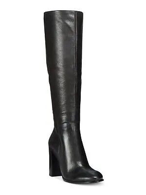 KENNETH COLE Женские черные кожаные сапоги для верховой езды Justin с круглым носком на блочном каблуке 8 M