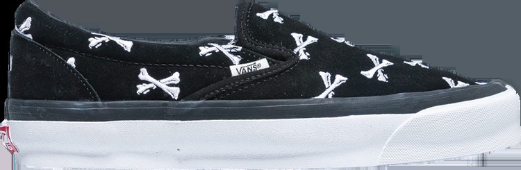 Кеды Vans WTAPS x OG Classic Slip-On LX Bones, черный